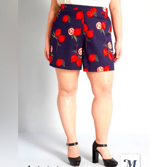 Collectif Pants - Collectif Pomegranate Shorts